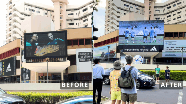 The Perfect Media Upgrading LED Screen_Queensway Shopping Centre_Alexandra Road_Singapore